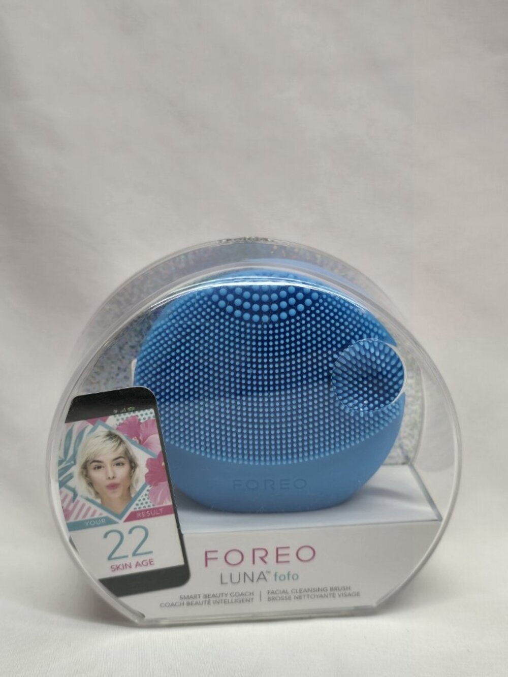 Foreo Luna Fofo Aquamarine Facial Cleansing Brush & Smart Beauty Coach New